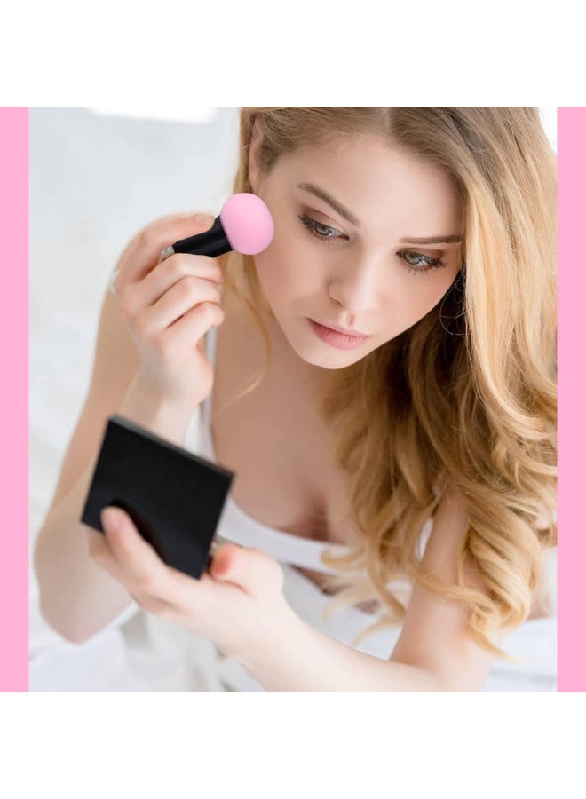 ChicAbode مجموعة إسفنجات مكياج مكونة من 8 قطع، تتضمن إسفنجة دمج المكياج بمقبض، أداة تجميل لكريم الأساس، والكونسيلر، والبودرة، قابلة للاستخدام الجاف والرطب. - Image 4